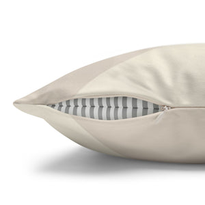 throw pillow with 'Ivory Reversible Cover' design