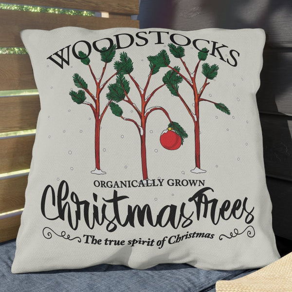 Charlie Brown Christmas Tree Decor Throw Pillow