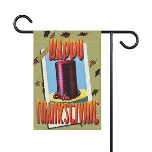 Garden flag with 'Retro Cranberry Sauce Funny Thanksgiving' design