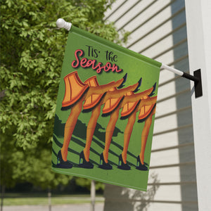 Garden flag with 'Christmas Outdoor Holiday' design