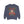 Navy blue sweatshirt with a graphic design of a woman in a Santa hat and the text 'Mama Claus Moonshine Distillery' on a white background.