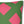 Pink & Green Faux Suede Pillow Cover Reversible