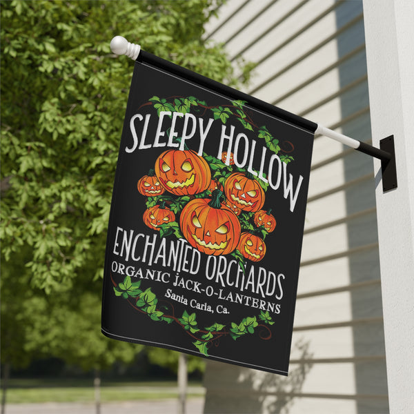 Sleepy Hollow Pumpkin Farms Halloween Yard Flag