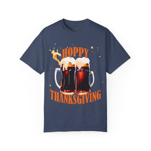 Berry t-shirt with 'Beer Lovers Funny Thanksgiving' design on a white background