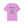 Pink t-shirt with a graphic of a skeleton holding a martini with Bone-Jour in bone style lettering at the top.