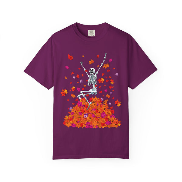 Fall Lovers Skeleton Halloween T-Shirt Comfort Colors®