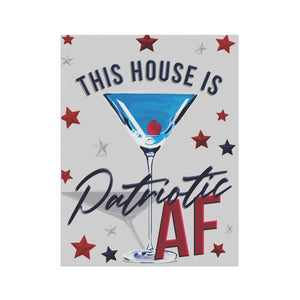 Garden flag with 'Patriotic AF Funny' design