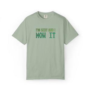 Embroidered Sexy and I Mow It T-Shirt Comfort Colors®