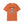 Orange t-shirt with a graphic of a skeleton holding a martini with Bone-Jour in bone style lettering at the top.