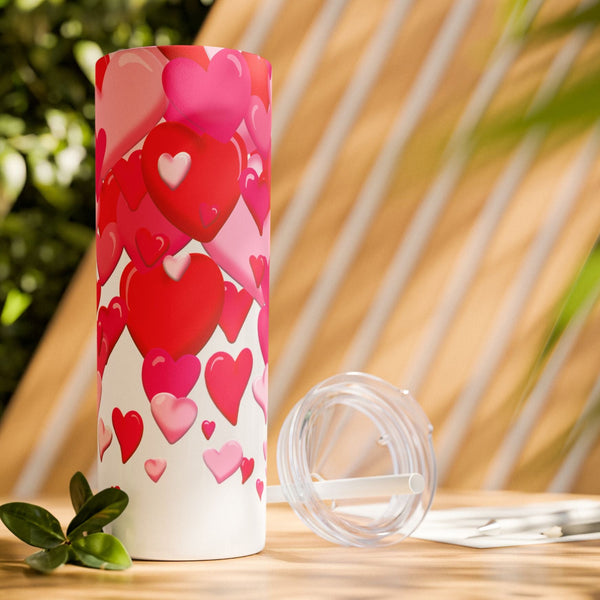Lot's of Love Hearts Skinny Tumbler 20oz