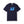 Navy blue t-shirt with 'Patriotic AF' text in blue on a white background