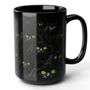 Bewitching Black Cats Mug 15oz