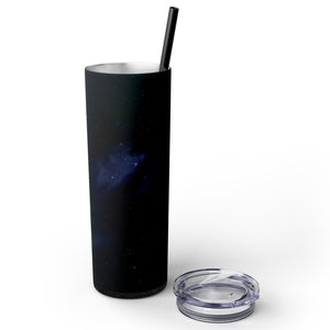 mug with 'The Pale Blue Dot Space Science Insulated Tumbler 20oz' graphic on a white background