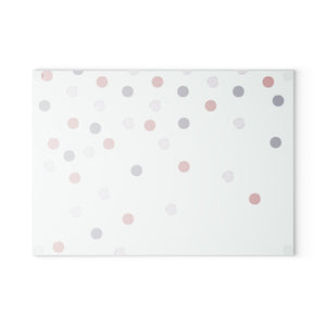Patriotic Red White Blue Polka Dots Glass home decor item