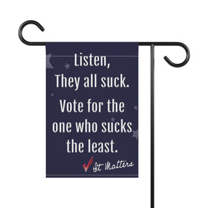 Bipartisan Political Vote Funny Yard Flag