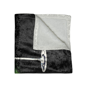 Martini Grinch Throw Soft Decorative Holiday Blanket