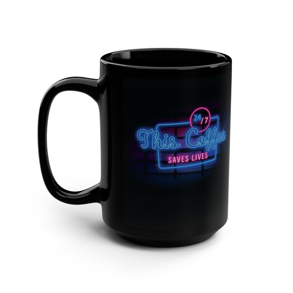 Retro Coffee Saves Lives Mug 15oz
