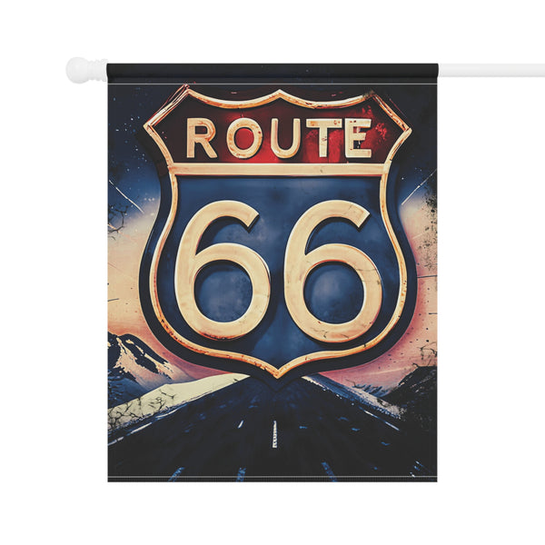 Route 66 Vintage Style Yard Flag