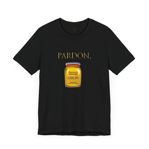 True royal t-shirt with 'Pardon, Grey Poupon Nostalgic Funny' design on a white background