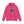 Pink sweatshirt hoodie with a graphic of a ball of tangled Christmas lights and text that says 'It's fine, this is fine, everything is fine'.