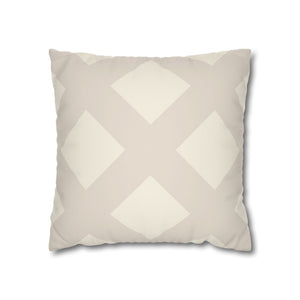 throw pillow with 'Ivory Reversible Cover' design