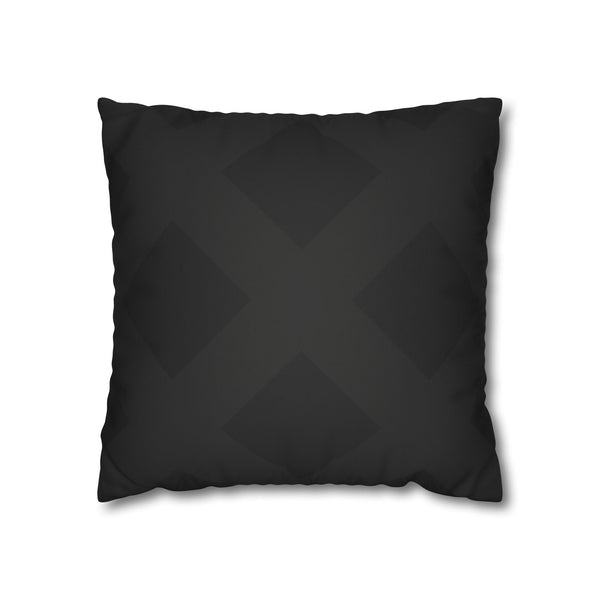 Black Chic Faux Suede Soft Pillow Cover