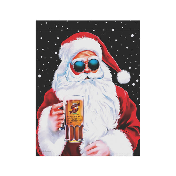Funny Christmas Flag Groovy Santa Yard Flag | Weatherproof