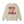 The back of a tan sweatshirt that says Rock the World on a white background.