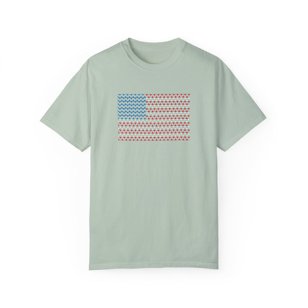 Comfort Colors© Martini Style American Flag Patriotic T-Shirt