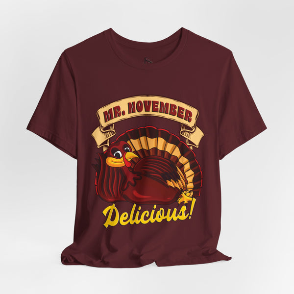 Mr. November Turkey Funny Thanksgiving T-Shirt