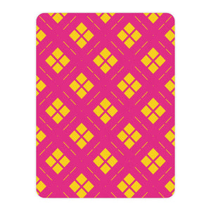Pink and Yellow Modern Decor Throw Blanket