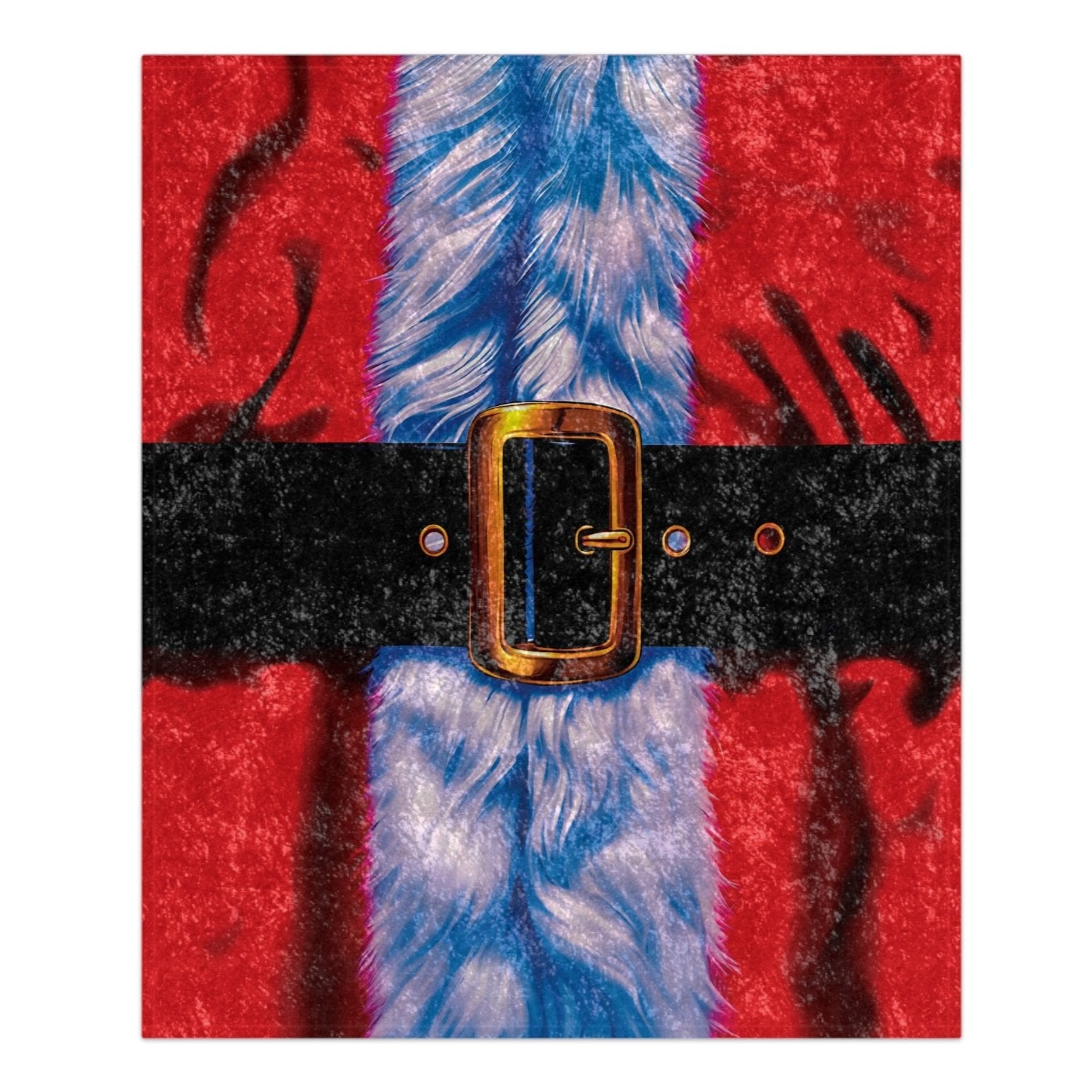 santa clause suit decorative christmas throw blanket