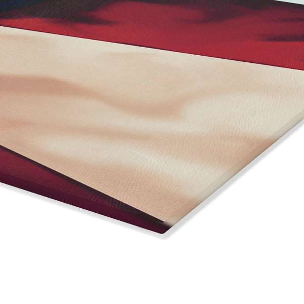 American Flag Kitchen Decor Glass Cutting Board