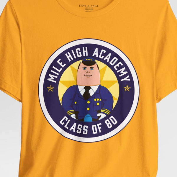 Mile High Academy Airplane Otto Parody 80s Movies Funny T-Shirt