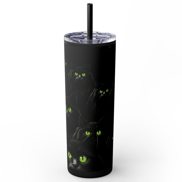 Bewitching Black Cats Eyes Tall Tumbler 20oz