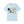 Periwinkle t-shirt with 'Horror Flix & Chill Skeleton Halloween' design on a white background