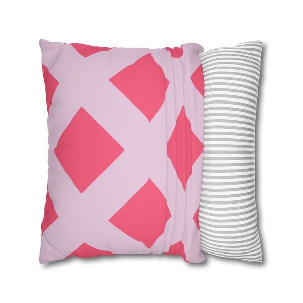 SW Paradox Pink Lilac Faux Suede Pillow Cover Reversible