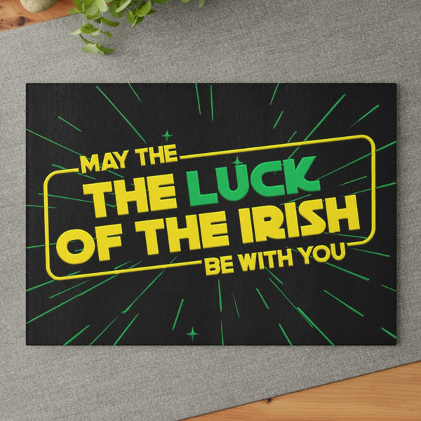 Luck of the Irish Star Wars Parody Glass Cutting Board