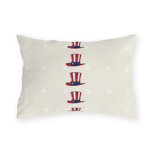Patriotic Hats Outdoor Indoor Throw Pillow