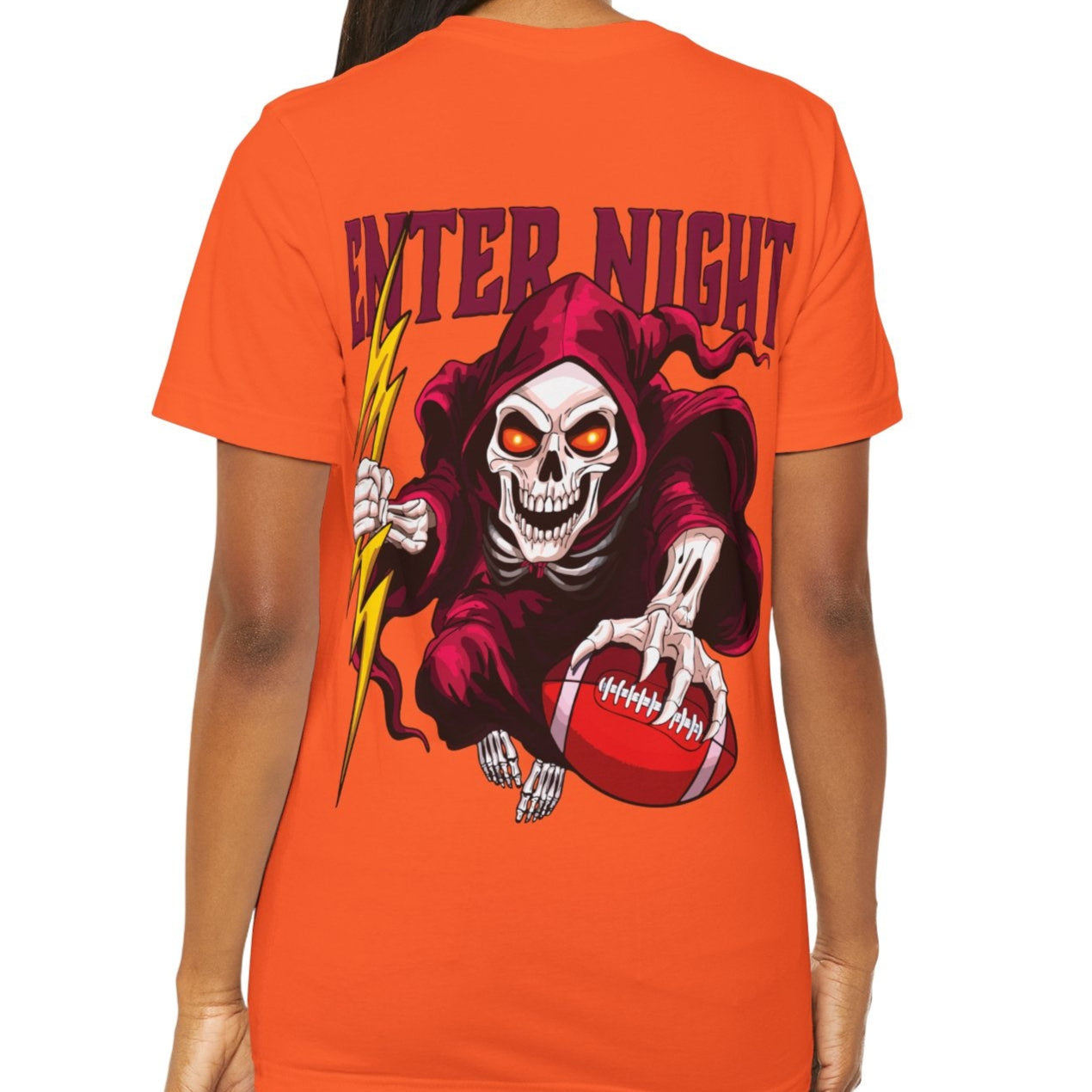 Virginia Tech Football Exit Light Sandman Skeleton T-Shirt