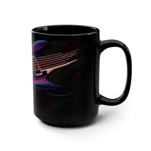 mug with 'Patriotic USA Guitar Music' graphic on a white background