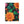 Soft sherpa blanket with 'Orange Floral Sherpa Throw' design
