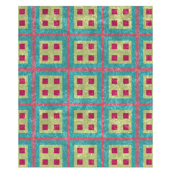 Pastel Pink & Blue Decorative Throw Blanket