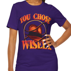 Leaf t-shirt with '80s Movies Pop Culture Action Novelty' design on a white background