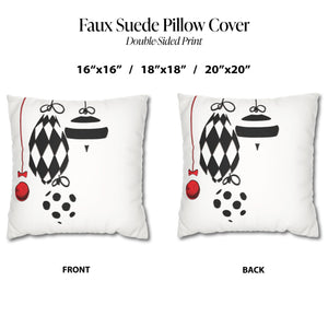 throw pillow with 'Holiday Cover Modern Christmas Decor' design