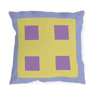 throw pillow with 'Pastel Blue & Purple' design
