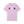 Light purple t-shirt with red, white, and blue paw prints on a white background