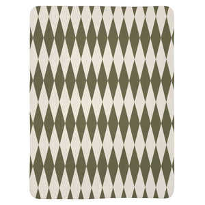 Green & Ivory Home Gift Plush Sherpa Blanket