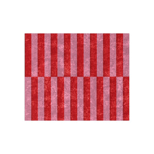 Candy Cane Striped Holiday Throw Blanket