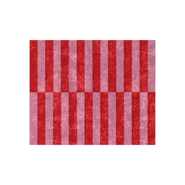 Candy Cane Striped Holiday Throw Blanket